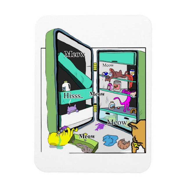 Yum kitty cat magnet (Vertikal)