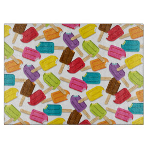Yum! Popsicle-Schneidebrett - Weiß Schneidebrett