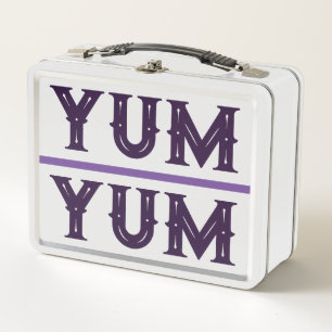YUM YUM Lunch Box - Lila Schriftart