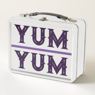 YUM YUM Lunch Box - Lila Schriftart