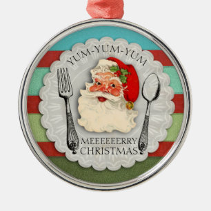 Yum yum yum Santa Gabel Löffel Weihnachtsschmuck