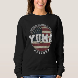 Yuma Arizona Vintage-Amerikanische Flagge Sweatshirt