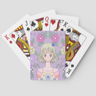 Yuma no Hana spielt Karten Spielkarten