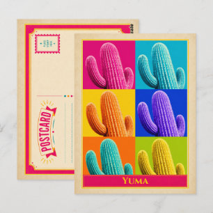 Yuma Postkarte Arizona Kaktus Vintage