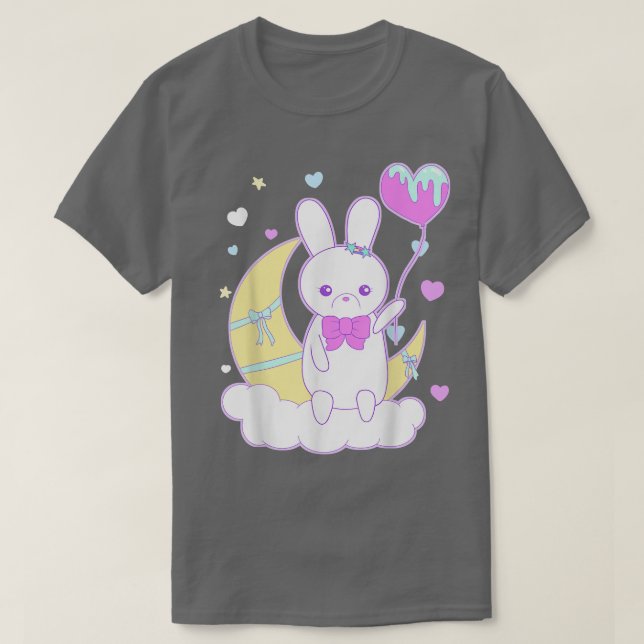 Yume Kawaii Fashion Nu Pastel Goth Big Bunny auf T-Shirt (Design vorne)