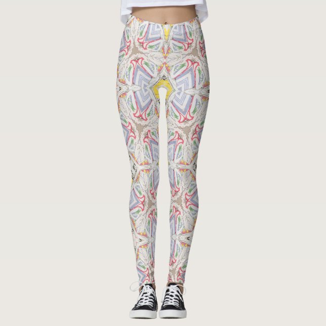 Yumeji Cool Dressing Inspired Japanese Art Leggings (Vorderseite)