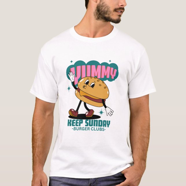 Yummy burger club T-Shirt (Vorderseite)