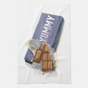Yummy Chocolate Bar Geschirrtuch