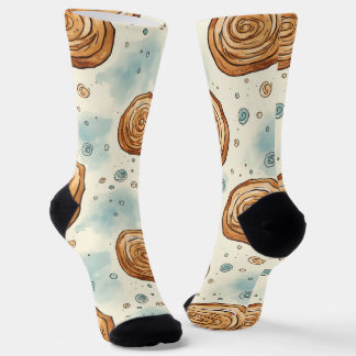 Yummy Cinnabon Pattern Socken