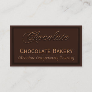 Yummy Creammy Cartes de visite boulangerie au choc