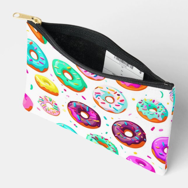 Yummy-Creme-Donuts Zubehörtasche (Offen)