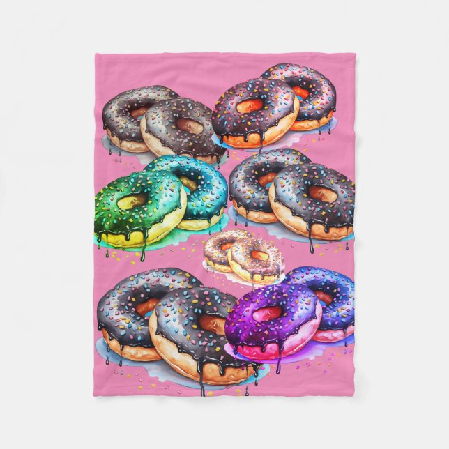 (Yummy) Donut Fleecedecke (Vorderseite)