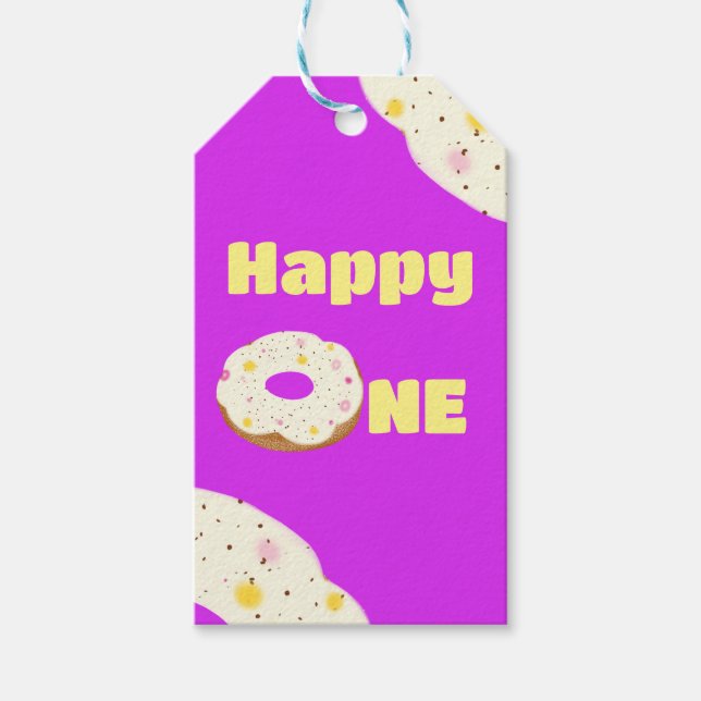 Yummy donut geschenkanhänger (Vorderseite)