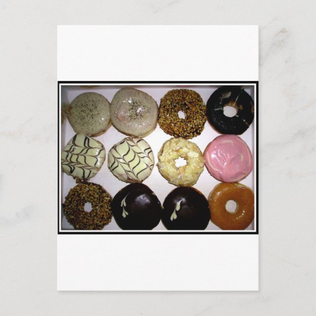 YUMMY DONUTS POSTKARTE (Vorderseite)
