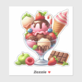 Yummy-Eis Aufkleber