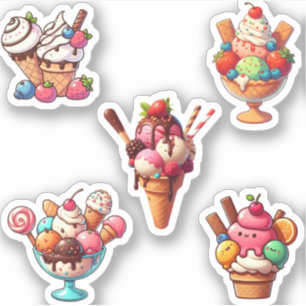 Yummy-Eis Aufkleber