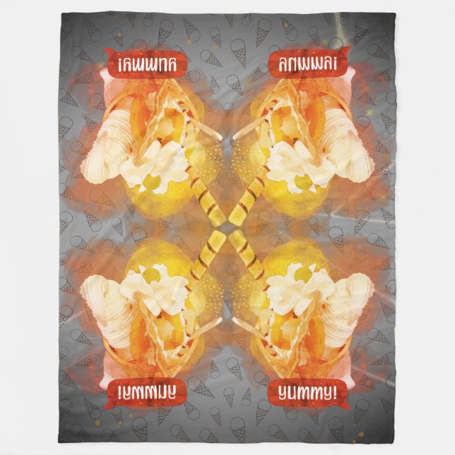Yummy Fleecedecke (Vorderseite)