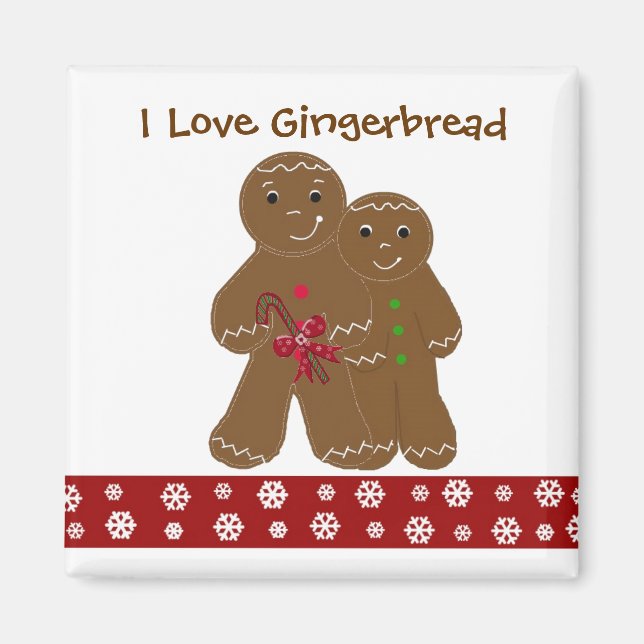 Yummy Gingerbread Men Magnet (Vorne)