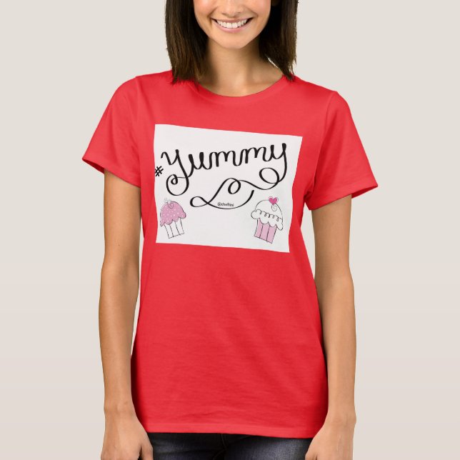 Yummy Hashtag T-Shirt (Vorderseite)