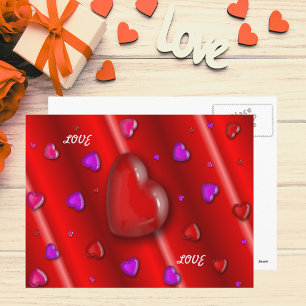 Yummy Hearts Postcard Postkarte