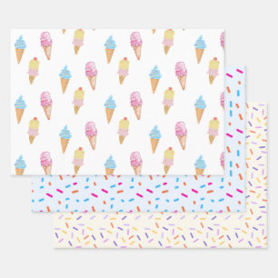 Yummy Ice Cream Cone et étamine papier d'enveloppe