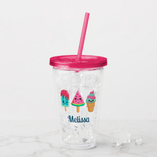 Yummy Ice Cream Trio Summer Vibe Acryltrinkbecher