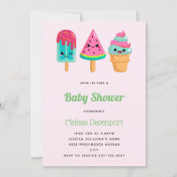 Yummy Ice Cream Trio Summer Vibe Baby Dusche