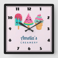 Yummy Ice Cream Trio Summer Vibe Business Küche