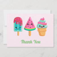 Yummy Ice Cream Trio Summer Vibe
