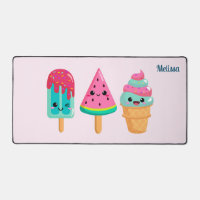 Yummy Ice Cream Trio Summer Vibe