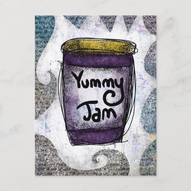 Yummy Jam Postcard Postkarte (Vorderseite)