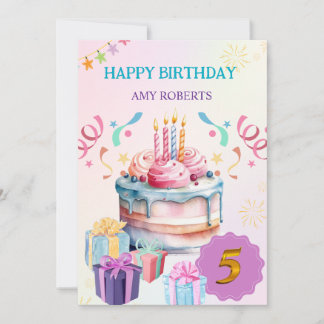 Yummy Kindergeburtstag Card Einladung