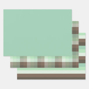 Yummy Mint Green Chocolate Chip Color Combo Geschenkpapier Set