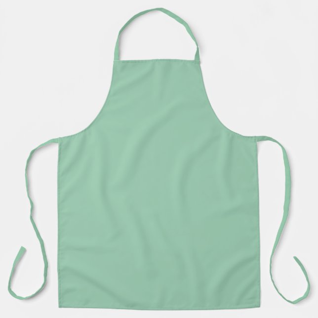 Yummy Mint Green Solid Color Schürze (Vorderseite)