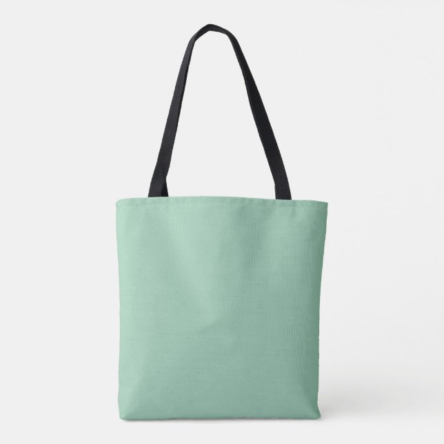Yummy Mint Green Solid Color Tasche (Rückseite)