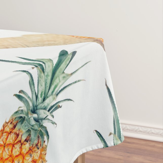 Yummy Pale Green Pastel Pineapulus Frucht Tischdecke (Beispiel)