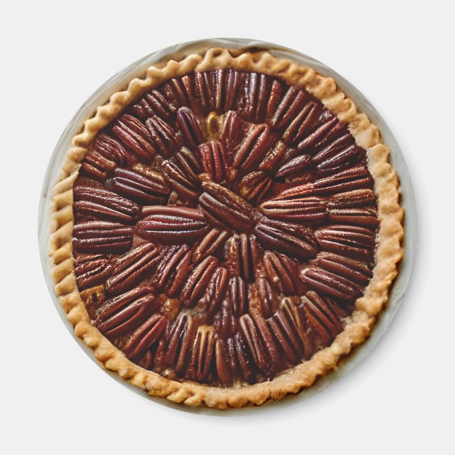 Yummy Pecan Pie Food Magnet (Vorne)