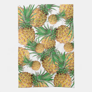 Yummy Pineapmuster Print Fruit Geschirrtuch