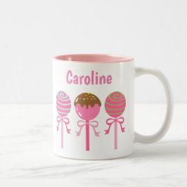 Yummy Pink Cake Pops Mug personnalisée