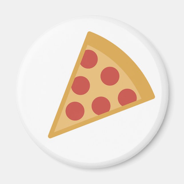 Yummy Pizza Emoji Magnet (Vorne)
