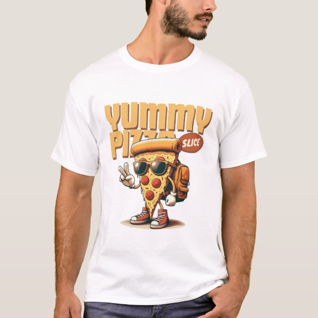 Yummy pizza slice T-Shirt (Vorderseite)