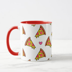 Yummy Pizza Slices Pattern Tasse