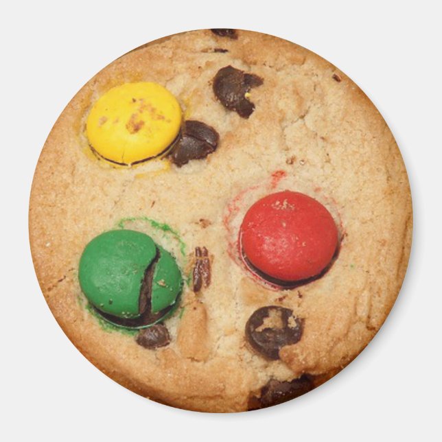Yummy Realistic Chocolate Candy Cookie Magnet (Vorne)