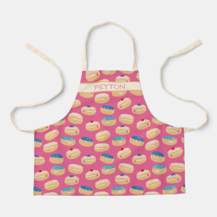 Yummy Sufganiyot Jelly Donuts Hanukkah Pattern Schürze