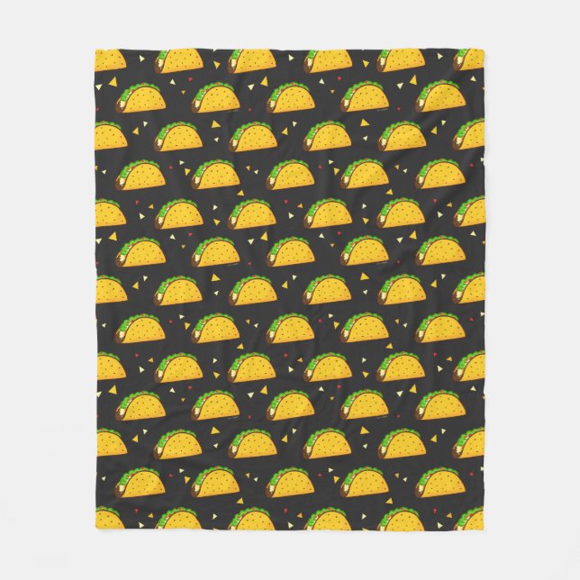 Yummy Taco Pattern Fleecedecke (Vorderseite)