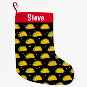 Yummy Taco Pattern Kleiner Weihnachtsstrumpf