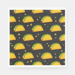 Yummy Taco Pattern Serviette