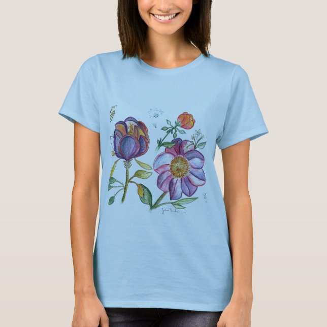 Yummyl Blumen T-Shirt (Vorderseite)