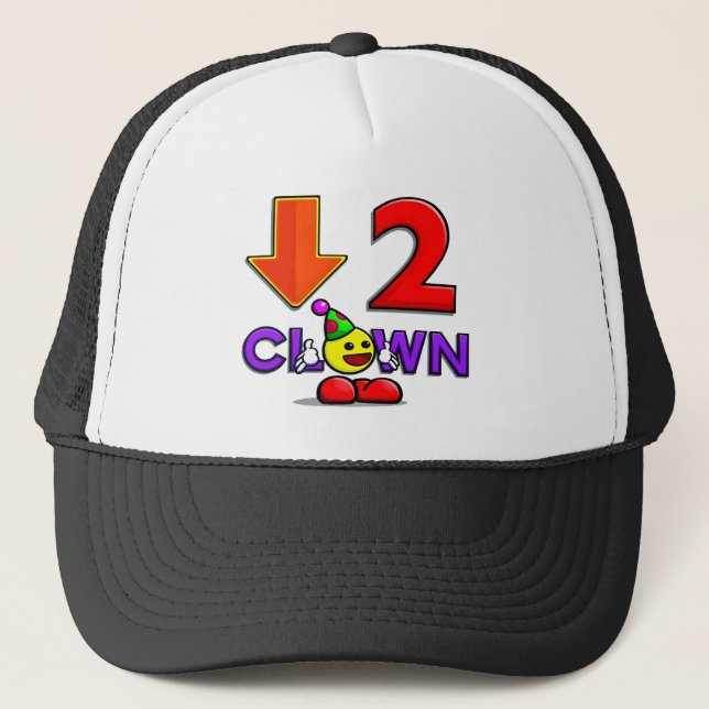 Yummys offizieller Down2Clown Hut   unten zum Truckerkappe (Vorderseite)