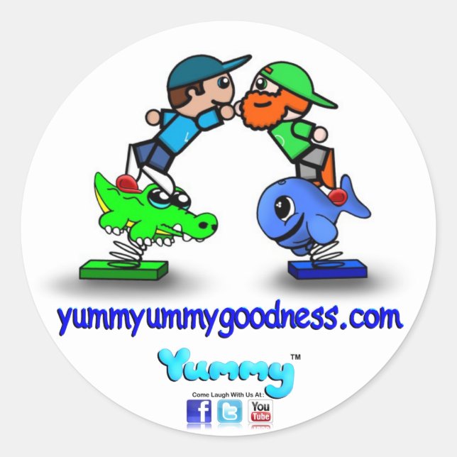 Yummyummygoodness.com Yummy Hi Five Sticker (Vorderseite)